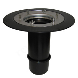 Надставной элемент кровельной воронки 125, HL, труба, полипропилен, черный