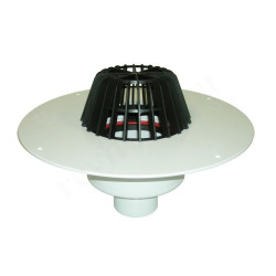 Кровельная воронка с теплоизоляцией, с корпусом из поливинилхлорида для приклейки ПВХ мембраны