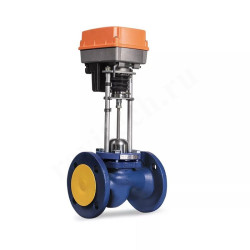 220В Клапан регулирующий с электроприводом аналоговым Ду20, Ру16, ф\ф ΔРmax=16 бар, Tmax = 250C