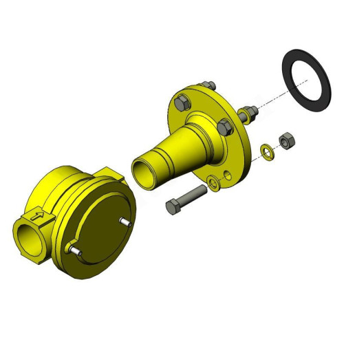 Газовый фильтр 2" с коннектором ø65, ELCO