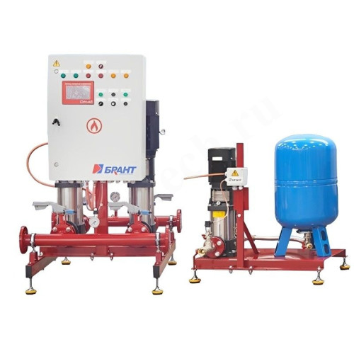 Установка пожаротушения НУ-АПЛ-2-BVP 16-6-Р с жокей насосом НЖ-BVP 4-8-11/6-1/7