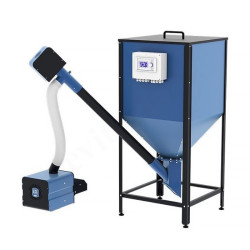 Горелка пеллетная приставная  ZOTA Fox - 43 (горелка+ПУ+механизм+бункер200)