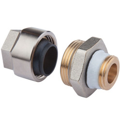 Резьбозажимное 15-1/2", Simplex Plus, обжим-резьба, нар. евроконус, с ниппелем