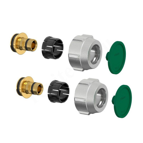 Резьбозажимное 20 x 2.8-3/4", Simplex A3, обжим-резьба, вн., латунь (никель) евроконус, (2 шт.)