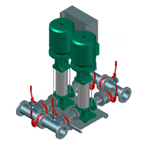 Установка насосная пожаротушения Wilo CO 2 MVI 7002 1/SK-FFS-R (3х380В; 0,90кВт)