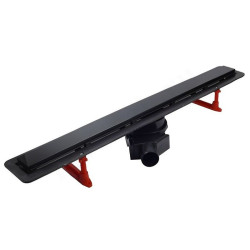 Душевой лоток Pestan Confluo Frameless Line 450 (цвет 2в1 Stainless steel/Black Glass)