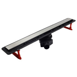 Душевой лоток Pestan Confluo Frameless Line 550 (цвет 2в1 Stainless steel/Black Glass)