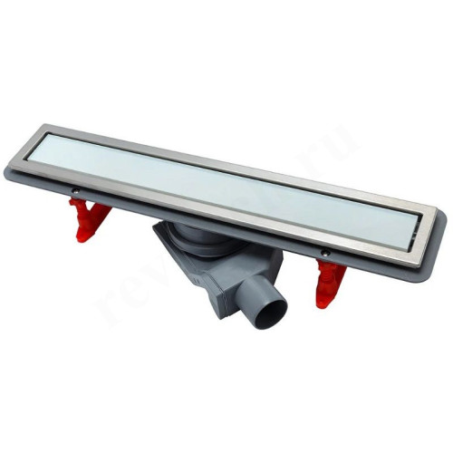 Душевой лоток Pestan Confluo Premium Line 650 (цвет 2в1 White Glass/Stainless Steel, рамка Stainless