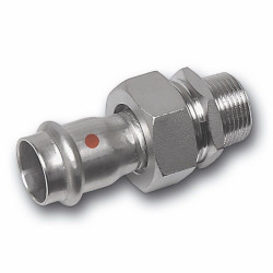 Американка 35-1 1/4", Sanha NiroTherm, 91333GMVA, пресс-резьба, нар., сталь нержавеющая