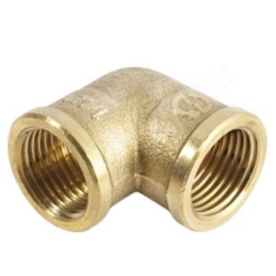 Угольник 90° 2"-2", Sanha PuraFit 3090, резьба-резьба, вн., бронза