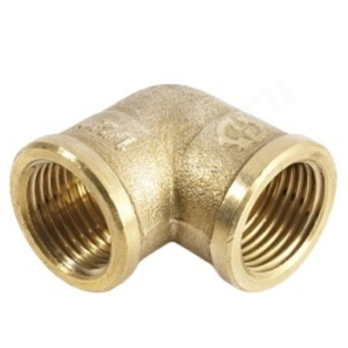 Угольник 90° 2"-2", Sanha PuraFit 3090, резьба-резьба, вн., бронза