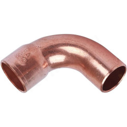 Отвод 90° 42-42, Sanha SA 5001A, пайка-труба, медь