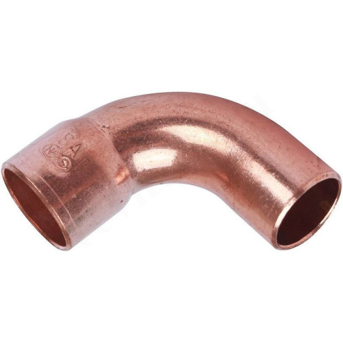 Отвод 90° 42-42, Sanha SA 5001A, пайка-труба, медь