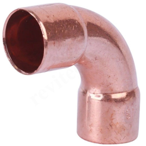 Отвод 90 16-16, Sanha SA 5002A, пайка-пайка, медь