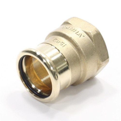 Переходник 15-3/4", Sanha PuraPress 8270G, пресс-резьба, вн., бронза