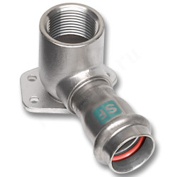 Водорозетка 15-1/2", Sanha NiroSan SF, 19472G, пресс-резьба, вн., сталь нержавеющая