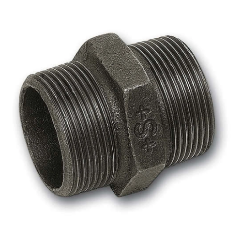 Ниппель 1"-1", Sanha, резьба-резьба, нар., чугун