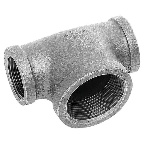 Тройник 2"-1/2"-2", Sanha, резьба-резьба, вн., чугун (цинк)