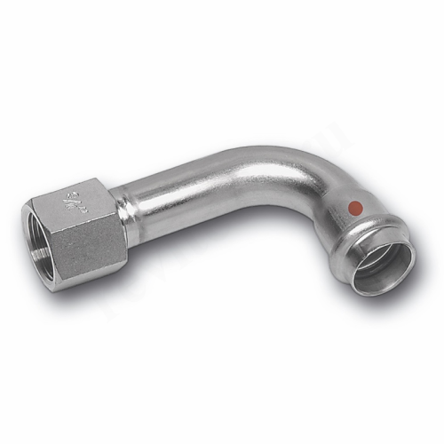Отвод 90° 18-1/2", Sanha NiroTherm, 91002G, пресс-резьба, вн., сталь нержавеющая