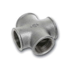 Крестовина 1 1/4"-1 1/4"-1 1/4"-1 1/4", Sanha S 180, резьба-резьба, вн., чугун (цинк)