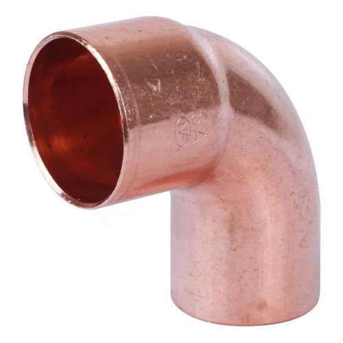 Отвод 90° 42-42, Sanha SA 5092, пайка-труба, медь
