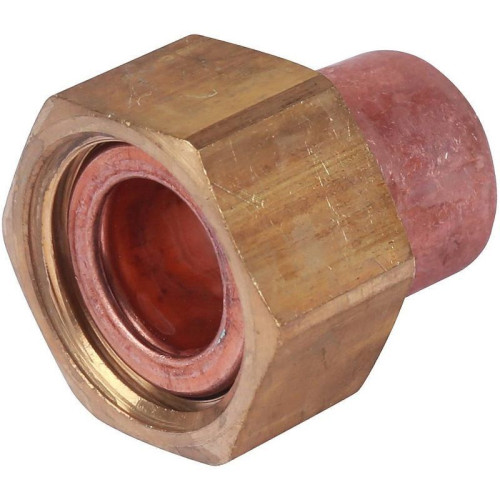 Переходник 22-3/4", Sanha SA 5240G, пайка-резьба, вн., медь, с накид.гайкой