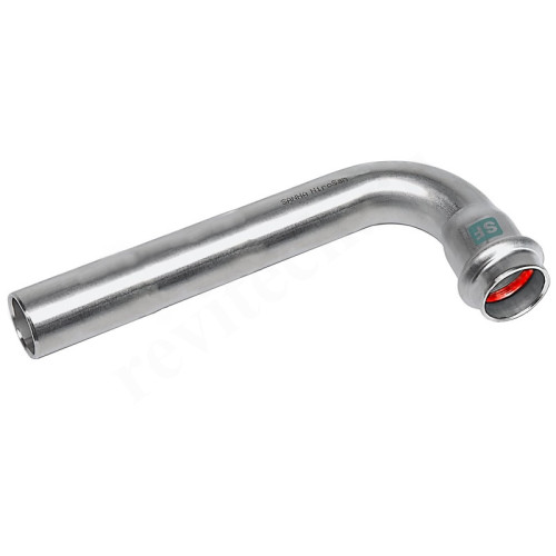 Отвод 90° 54-54, Sanha NiroSan SF, 19001L, пресс-труба, сталь нержавеющая