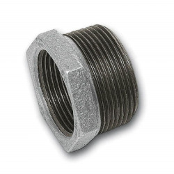 Футорка 1 1/4"-1/2", Sanha S 241, резьба-резьба, нар.-вн., чугун