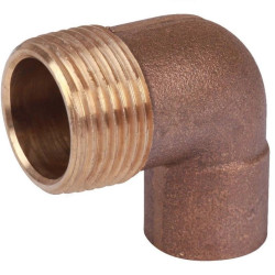 Угольник 90 22-3/4", Sanha SA 4092G, пайка-резьба, нар., бронза