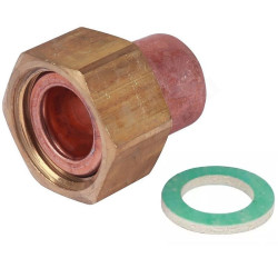 Переходник 18-3/4", Sanha SA 5359G, пайка-резьба, вн., медь, с накид.гайкой