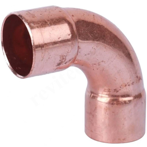 Отвод 90° 3/8"-3/8", Sanha SANHA RefHP 29002A, пайка-пайка, медь