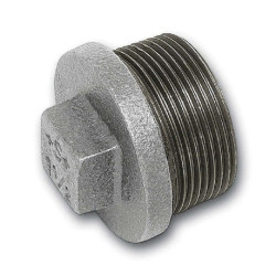 Заглушка 1 1/2", Sanha 290 , резьба, нар., чугун