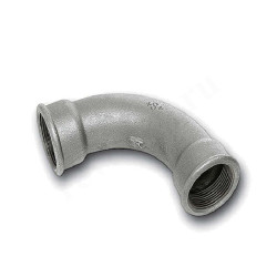 Отвод 90° 1 1/4"-1 1/4", Sanha S 2, резьба-резьба, вн., чугун