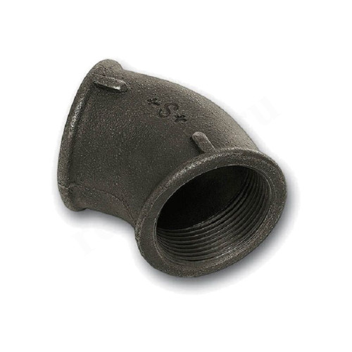 Угольник 45° 3/4"-3/4", Sanha S 120, резьба-резьба, вн., чугун