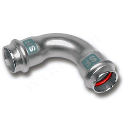 Отвод 90° 54-54, Sanha NiroSan SF, 19002A, пресс-пресс, сталь нержавеющая