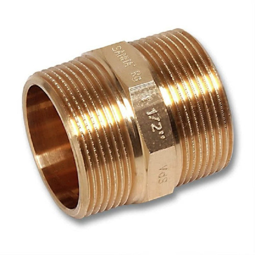 Ниппель 3/4"-3/4", Sanha, резьба-резьба, нар., латунь