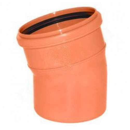 Отвод 15° 315, Синикон Magnaplast, оранжевый