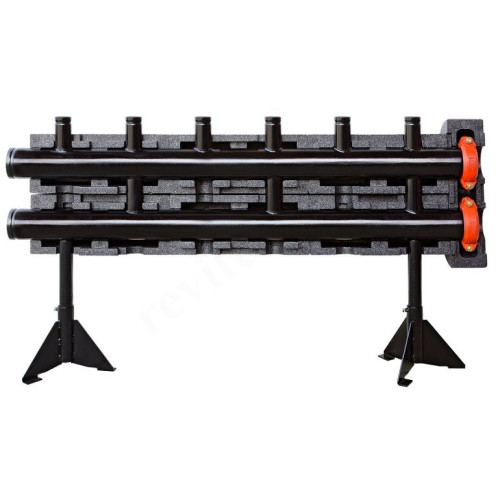 Распределительная гребенка Meibes BigFixLock 2"х4", 3вых., сталь черная