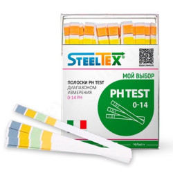 Полоски для определения уровня кислотности STEELTEX PH-TEST (100 шт.)