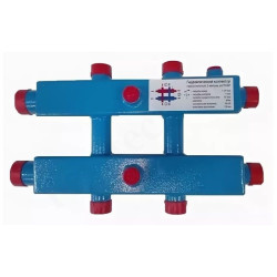 Гидравлический коллектор горизонтальный, 3 контура