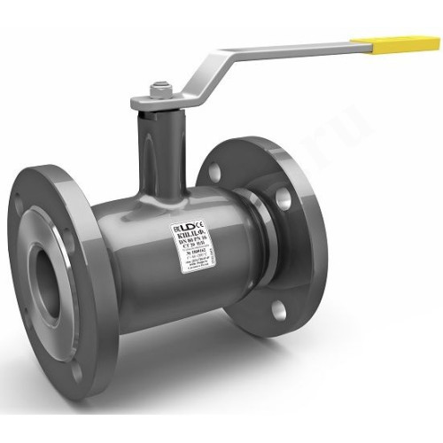 Кран шаровой DN125, PN16, LD КШ.Ц.Ф Н/П, сталь 20, с рычагом