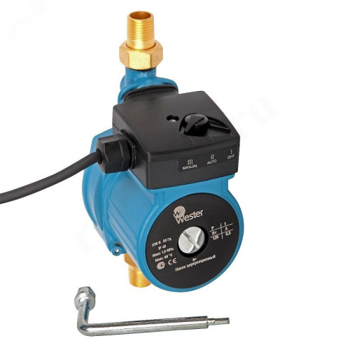 Насос повышения давления Wester WPA 15-120 (1х220В; 0,30кВт), с гайками