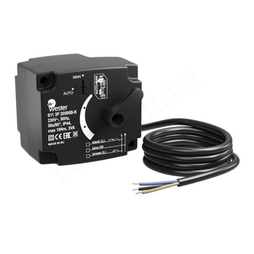 Привод электрический Wester S11 3P 20500B-K, 220В, внешнее управление