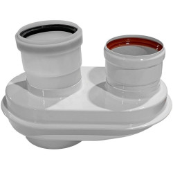 Адаптер моноблочный переход с Ø60/100 на 80/80 конденсационный