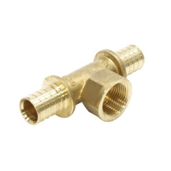 Тройник 32-1"-32, WAAG Axial, надв.гильза-резьба, вн., латунь