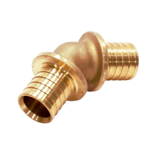 Угольник 45 25-25, WAAG Axial, надв.гильза-надв.гильза, бронза