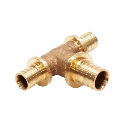 Тройник 16-20-16, WAAG Axial, надв.гильза-надв.гильза, бронза