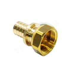 Переходник 25-1", WAAG Axial, надв.гильза-резьба, вн., латунь, с накид.гайкой