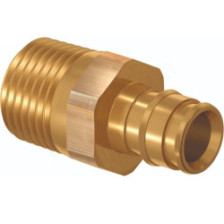 Переходник 25-3/4", WAAG, обж.кольцо-резьба, нар., латунь