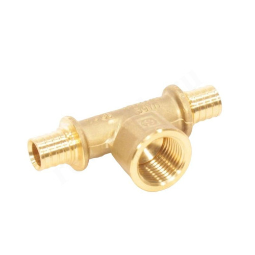 Тройник 16-1/2"-16, WAAG Axial, надв.гильза-резьба, вн., латунь